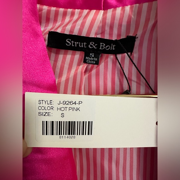 Strut & Bolt Hot Pink Blazer size Small. New with tag - Picture 7 of 8
